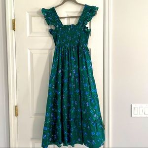 Ellie Nap Dress - Emerald Space Floral / M